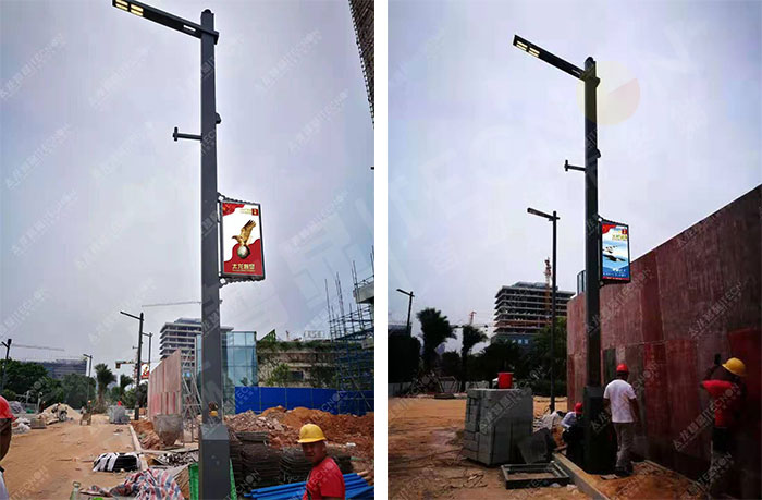 廣州國際創(chuàng)新城應(yīng)用LED燈桿屏 廣州國際創(chuàng)新城應(yīng)用LED燈桿屏